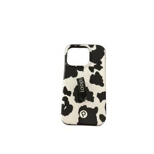 Loopy® Case for iPhone 14 Pro – Cow Print – Authentic Loopy® Grip Case